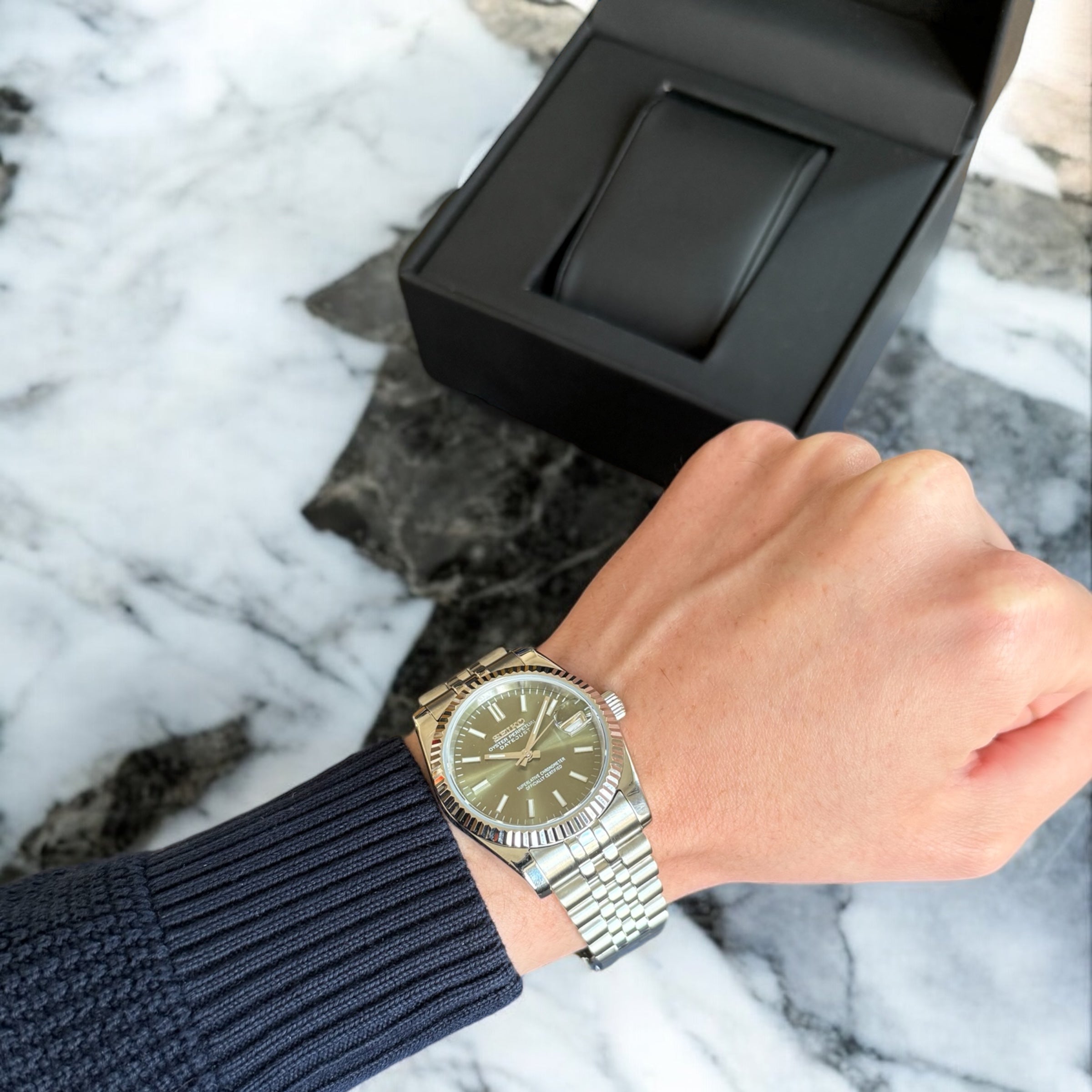 SEIKO MOD DATEJUST | GREEN
